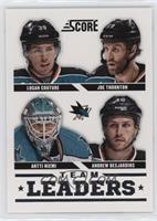 Team Leaders - Logan Couture, Joe Thornton, Antti Niemi, Andrew Desjardins