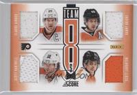 Brayden Schenn, Scott Hartnell, Scott Laughton, Tye McGinn, Wayne Simmonds, Cla…