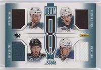 Alexandre Burrows, Henrik Sedin, Matt Irwin, Patrick Marleau, Ryan Kesler, Joe …