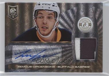 2013-14 Totally Certified - [Base] - Platinum Gold Autograph Patches #231.2 - Rookie - Zemgus Girgensons /10