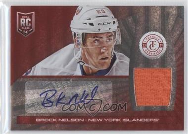 2013-14 Totally Certified - [Base] - Platinum Red Autograph Jerseys #175 - Rookie - Brock Nelson /50