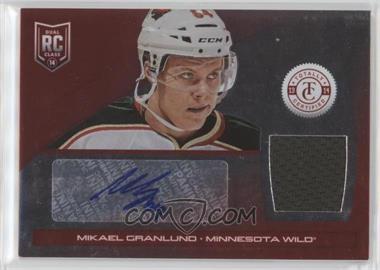 2013-14 Totally Certified - [Base] - Platinum Red Autograph Jerseys #205 - Rookie - Mikael Granlund /50