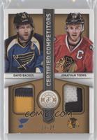 David Backes, Jonathan Toews #/25