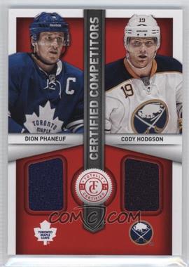 2013-14 Totally Certified - Certified Competitors Dual Jerseys - Red #CC-PH - Dion Phaneuf, Cody Hodgson
