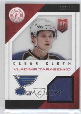 2013-14 Totally Certified - Clear Cloth Jerseys - Red #CL-VT - Vladimir Tarasenko /100