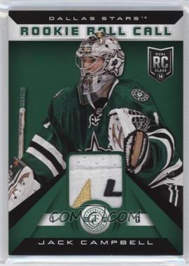 2013-14 Totally Certified - Rookie Roll Call - Green Tag #RR-JC - Jack Campbell /5