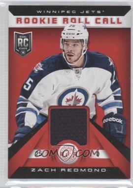 2013-14 Totally Certified - Rookie Roll Call - Red Jersey #RR-ZR - Zach Redmond