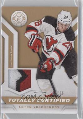 2013-14 Totally Certified - Totally Certified Materials - Gold Patch #TC-AVO - Anton Volchenkov /25