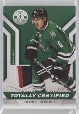 2013-14 Totally Certified - Totally Certified Materials - Green Patch #TC-SH - Shawn Horcoff /5
