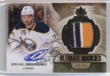 2013-14 Ultimate Collection - [Base] - Auto Patch #169 - Ultimate Rookies - Mikhail Grigorenko /25