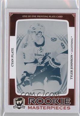 2013-14 Ultimate Collection - [Base] - The Cup Rookie Masterpieces Printing Plate Cyan Framed #ULT-65 - Tyler Johnson /1