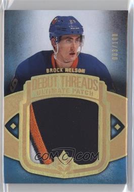 2013-14 Ultimate Collection - Debut Threads #UDT-BN - Brock Nelson /100