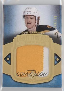 2013-14 Ultimate Collection - Debut Threads #UDT-DH - Dougie Hamilton /100 [EX to NM]