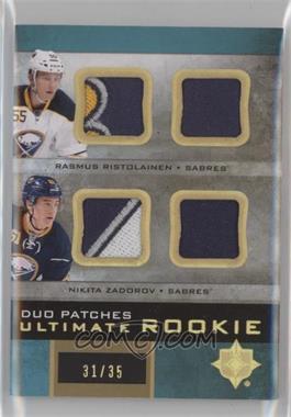 2013-14 Ultimate Collection - Ultimate Rookie Duo Jerseys - Patches #URJ2-BUFF - Rasmus Ristolainen, Nikita Zadorov /35 [EX to NM]