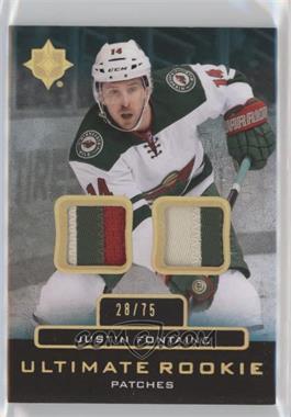 2013-14 Ultimate Collection - Ultimate Rookie Jerseys - Patch #URJ-JF - Justin Fontaine /75