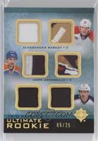 Mark Arcobello, Boone Jenner, Aleksander Barkov [EX to NM] #/25