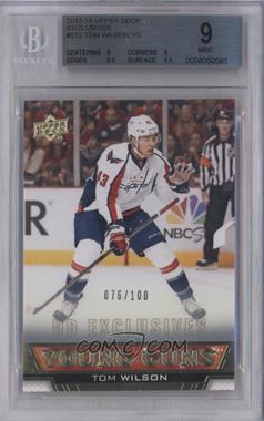 2013-14 Upper Deck - [Base] - UD Exclusives #212 - Young Guns - Tom Wilson /100 [BGS 9 MINT]