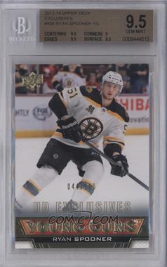 2013-14 Upper Deck - [Base] - UD Exclusives #456 - Young Guns - Ryan Spooner /100 [BGS 9.5 GEM MINT]