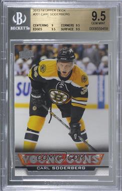 2013-14 Upper Deck - [Base] #201 - Young Guns - Carl Soderberg [BGS 9.5 GEM MINT]