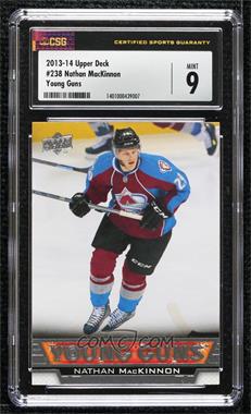 2013-14 Upper Deck - [Base] #238.1 - Young Guns - Nathan MacKinnon [CSG 9 Mint]