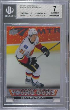 2013-14 Upper Deck - [Base] #242 - Young Guns - Sean Monahan [BGS 7 NEAR MINT]