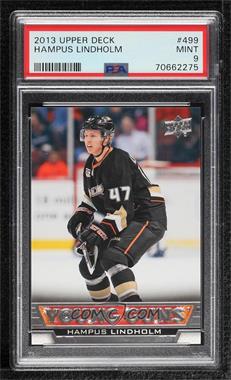 2013-14 Upper Deck - [Base] #499 - Young Guns - Hampus Lindholm [PSA 9 MINT]