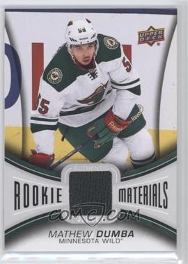 2013-14 Upper Deck - Rookie Materials #RM-MD - Mathew Dumba