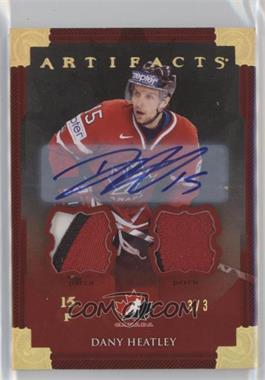 2013-14 Upper Deck Artifacts - [Base] - Spectrum Patch/Patch Autograph #133 - Team Canada - Dany Heatley /3