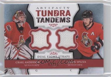 2013-14 Upper Deck Artifacts - Tundra Tandems - Red Fight Strap #TT-SA - Craig Anderson, Jason Spezza /12