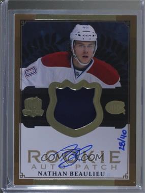 2013-14 Upper Deck The Cup - [Base] - Gold Patches/Autographs #146 - Rookie Auto Patch - Nathan Beaulieu /40 [Noted]