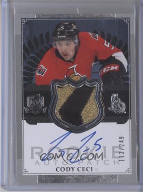 2013-14 Upper Deck The Cup - [Base] #183 - Rookie Auto Patch - Cody Ceci /249