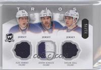 Taylor Hall, Justin Schultz, Ales Hemsky #/25