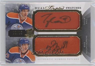2013-14 Upper Deck The Cup - Dual Scripted Swatches #DSS-HN - Taylor Hall, Ryan Nugent-Hopkins /15