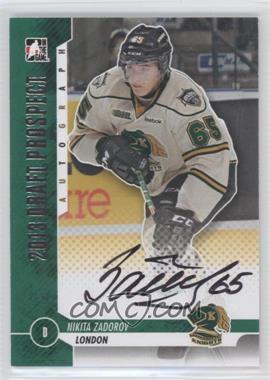 2013 In the Game Draft Prospects - Autographs - Silver #A-NZ - Nikita Zadorov