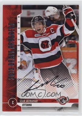 2013 In the Game Draft Prospects - Autographs - Silver #A-SMON - Sean Monahan