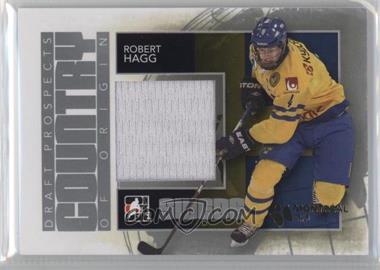 2013 In the Game Draft Prospects - Country of Origin - Silver Montreal Card Show #COO-04 - Robert Hagg /1