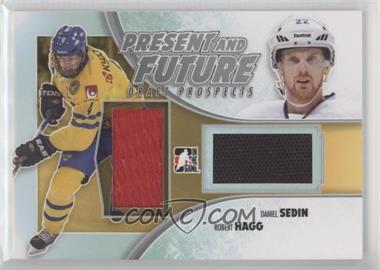 2013 In the Game Draft Prospects - Present and Future - Silver #PAF-03 - Robert Hagg, Daniel Sedin /90