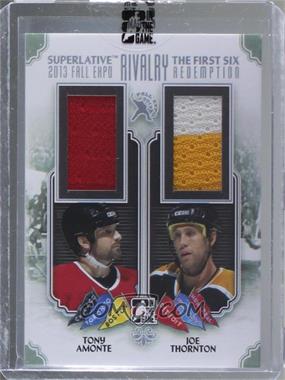 2013 In the Game Superlative - Fall Expo The First Six Rivalry Redemption - Silver #SR-27 - Tony Amonte, Joe Thornton [Uncirculated]