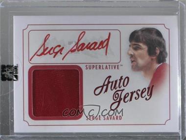 2013 In the Game Superlative The First Six - Auto & Jersey #AJ-SS - Serge Savard