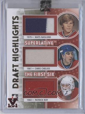 2013 In the Game Superlative The First Six - Draft Highlights - Gold 14-15 ITG Vault #DH-06 - Mats Naslund, Chris Chelios, Patrick Roy /1 [Uncirculated]