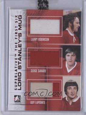 2013 In the Game Superlative The First Six - Lord Stanley's Mug #LSM-07 - Larry Robinson, Serge Savard, Guy Lapointe [Uncirculated]