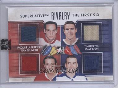 2013 In the Game Superlative The First Six - Rivalry #R-14 - Jacques Laperriere, Jean Beliveau, Tim Horton, Dave Keon [Uncirculated]