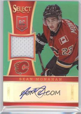 2013 Panini Fall Expo - Select Update Rookie Jersey Autographs - Green Prizm #304 - Sean Monahan /5