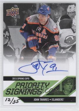 2013 Upper Deck Spring Expo - Priority Signings #PS-JT - John Tavares /35