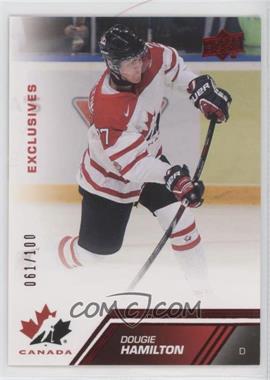 2013 Upper Deck Team Canada - [Base] - Exclusives #117 - Dougie Hamilton /100