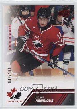 2013 Upper Deck Team Canada - [Base] - Exclusives #2 - Adam Henrique /100