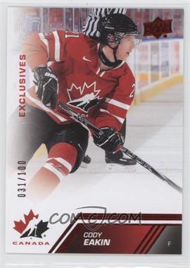 2013 Upper Deck Team Canada - [Base] - Exclusives #31 - Cody Eakin /100