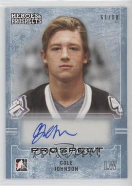 2014-15 In the Game Heroes and Prospects - Prospect Autographs - Blue #16 - Cole Johnson /80