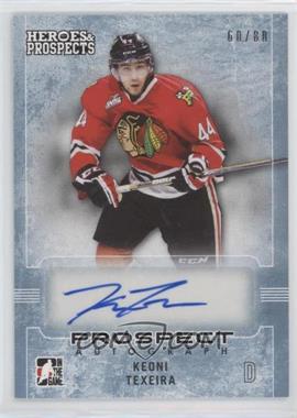 2014-15 In the Game Heroes and Prospects - Prospect Autographs - Blue #47 - Keoni Texeira /80