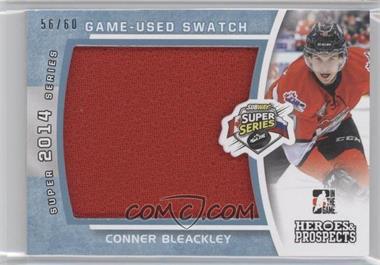 2014-15 In the Game Heroes and Prospects - Subway Super Series Jersey - Blue #SSJ-07 - Conner Bleackley /60